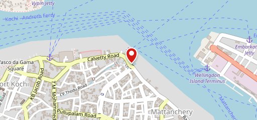 Los angeles Café Fort Kochi on map