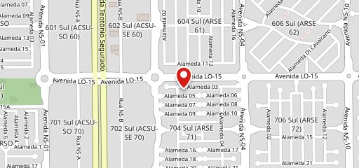 Center Pizza no mapa