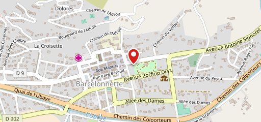 Chalet pizza de la poste sur la carte