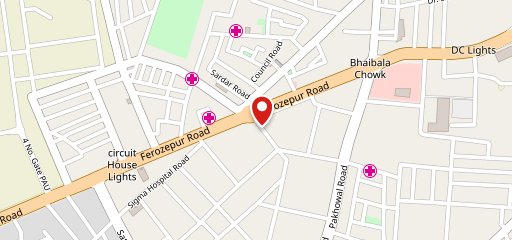 CHAWLA CHICKEN AARTI CHOWK, FEROZPUR ROAD LUDHIANA on map