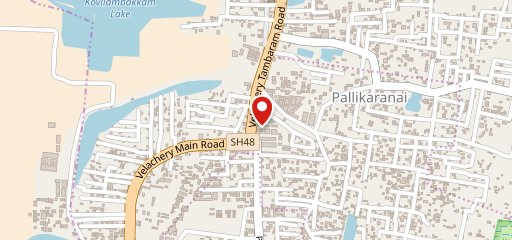 Chennai 100 restaurant on map