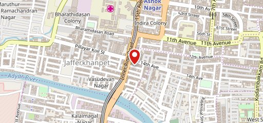 Chennai Darbar Restaurant & Banquet Hall in Ashok Nagar on map