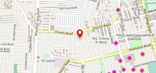 Choco Me Bakery MCC A Block Daavanagere on map