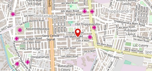 Chulha Chauki Da Dhaba Indiranagar Restaurant on map