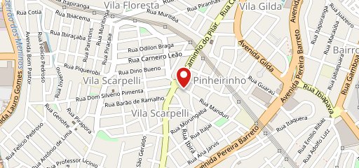 Padaria Pilar de Santo André no mapa