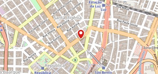 Restaurante garrote no mapa