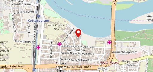 Ciros Pizzeria Adyar on map