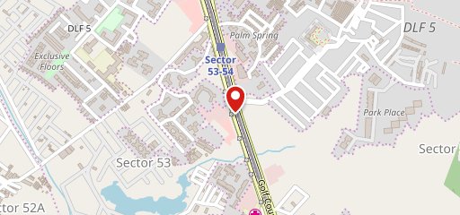 Central plaza night food on map