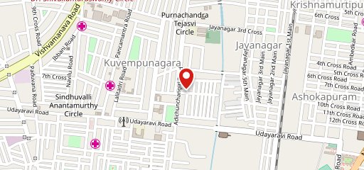 Corner House Kuvempu Nagara on map