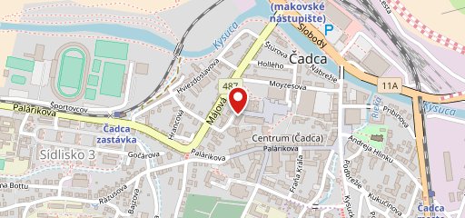 Fabrika na chute l sur la carte