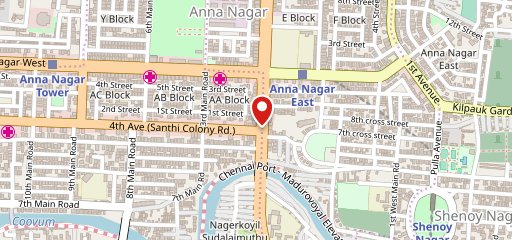 Courtallam Border Rahamath Kadai on map