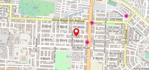 Cream Centre Anna Nagar Chennai on map
