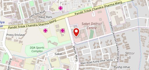 Dakshin, Sheraton New Delhi on map