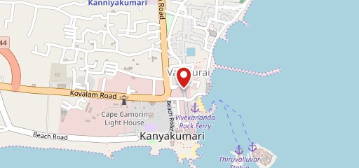 Delhi Punjabi dhaba kanyakumari on map