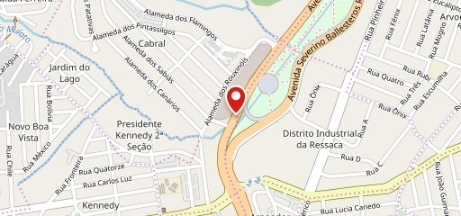 Digão Burguers Shopping Contagem no mapa