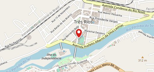 Digão Três Rios no mapa