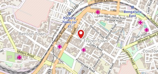 Domino's Pizza Frazer Town, Bengaluru on map