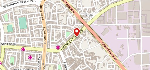 Domino's Pizza Pradhikaran, Pimpri-Chinchwad on map