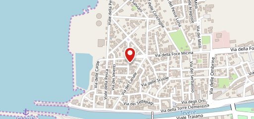 Ristorante donna beatrice di fiumicino sulla mappa