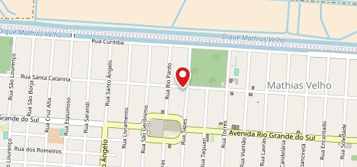 O dog gratinado no mapa