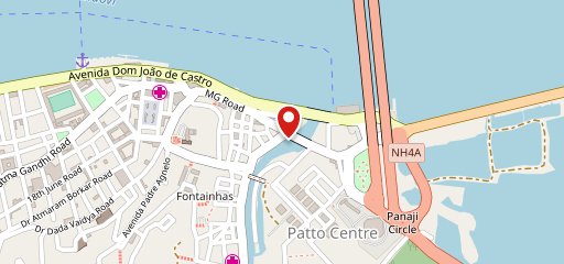 Down the road on map