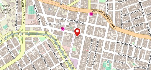 Esquina do Frango no mapa