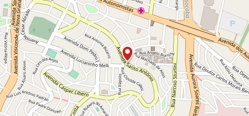 Estrela da noite no mapa