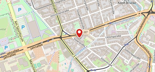 Café Fleischerei sur la carte