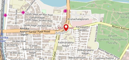 Flower Drum Adyar - Pure vegetarian on map