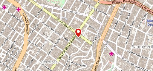 Flying Sushi Perdizes no mapa