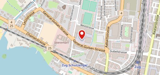 Fondue Chalet Zug sulla mappa