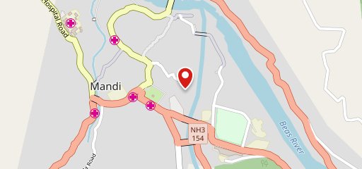 Food court cafe on map