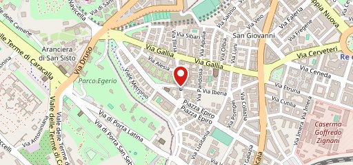 Grezzo panificio sulla mappa