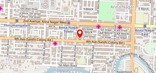 Unibic French Loaf Bakery and Cafe Cake Shop in Anna Nagar on map