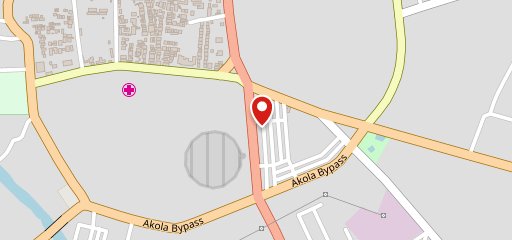 Fresh dough pizza on map