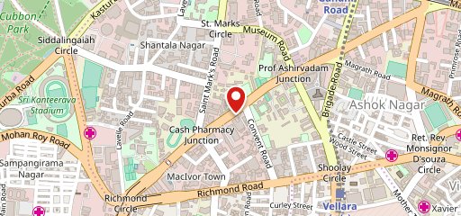 Fuga Restaurant & Hookah Cafe - Residency Road Bangalore on map