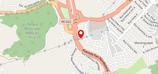 Garagem tapiocaria e café no mapa