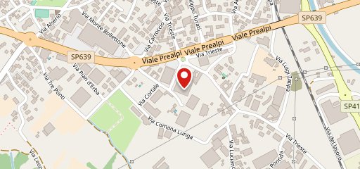 Garden Cafe Erba sulla mappa