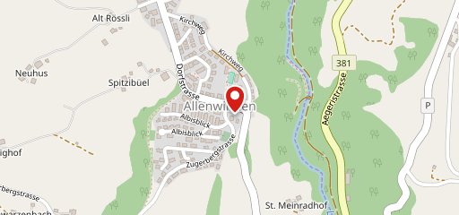Restaurant Adler Allenwinden sulla mappa