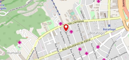 Gato Café Botafogo no mapa