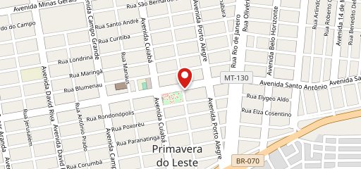 Giraffas Primavera do Leste no mapa