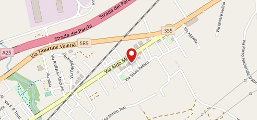 Giulia caffè sulla mappa