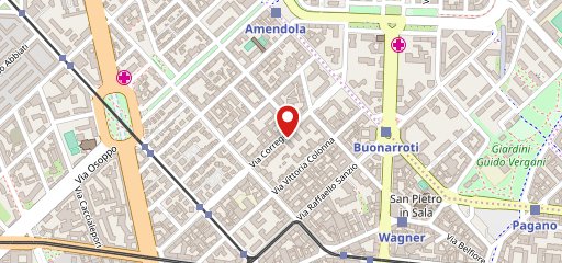 Glory Pop - Via Correggio sulla mappa