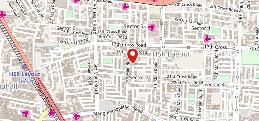 GO ITALIA HSR Layout (Pizzas, Pastas, Sizzlers, Burgers, Sandwiches, Soups, Starters, salad, Nachos, Tacos, Rolls, Breakfast) on map