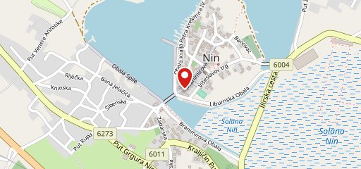 Gradela Nin sulla mappa