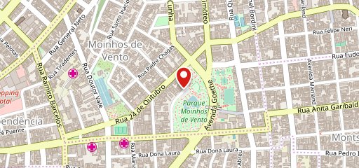 Green Station Poa Moinhos no mapa