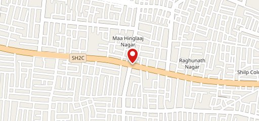 Hashtag disc and cafe on map