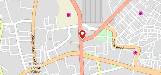 Robin's Hotel Punjab Palace Raipur on map