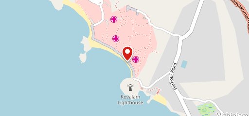 Sunset beach hotel and restaurant on map