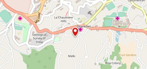 Ideal food corner on map